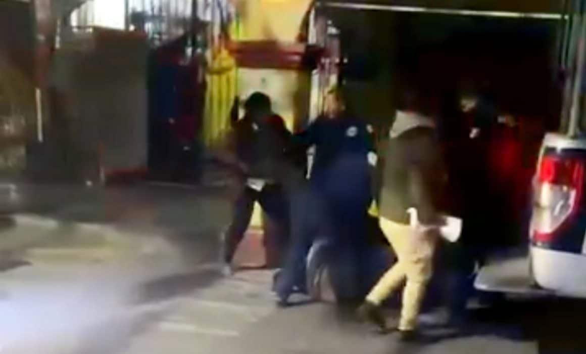 VIDEO Policía en estado de ebriedad fue detenido en Tequisquiapan