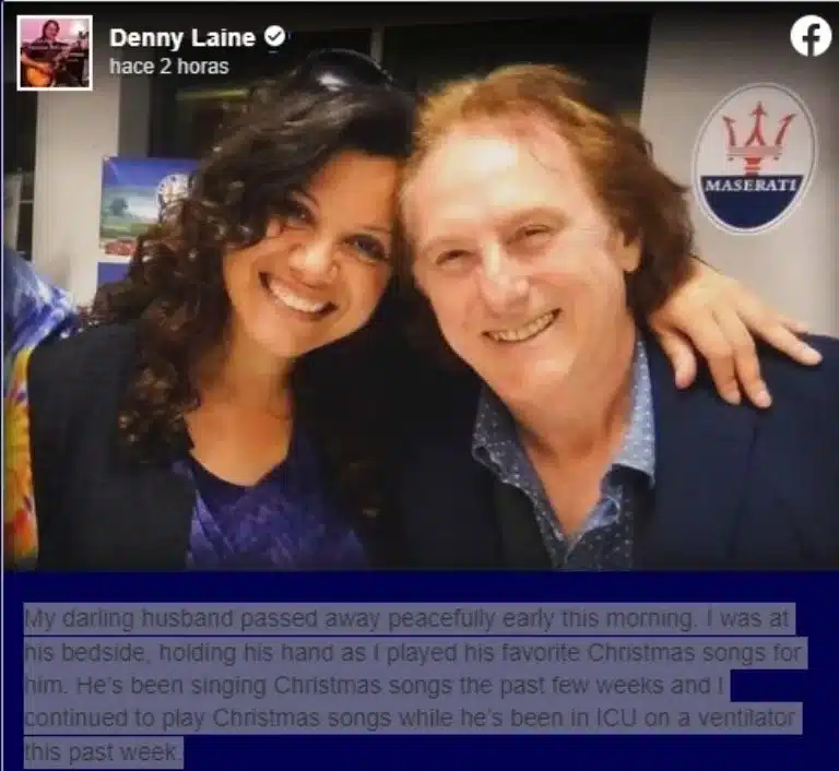  Muere Denny Laine, mano derecha de Paul McCartney en «Wings», a los 79 años