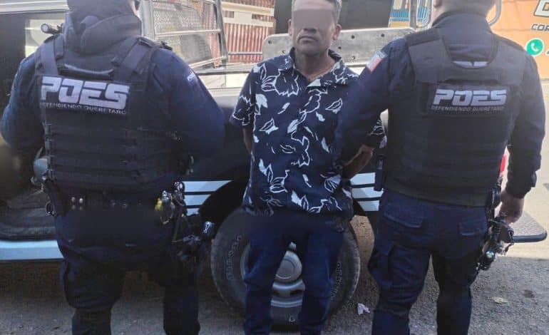 Detienen a sujeto en Peñuelas con marihuana y orden vigente por portación de arma de fuego