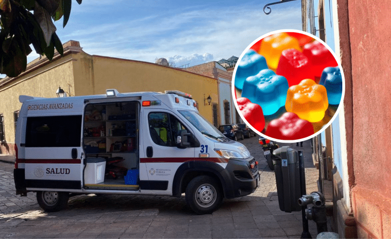 Joven de 17 años intoxicado tras consumir gomitas con THC en pleno Centro Histórico de Querétaro