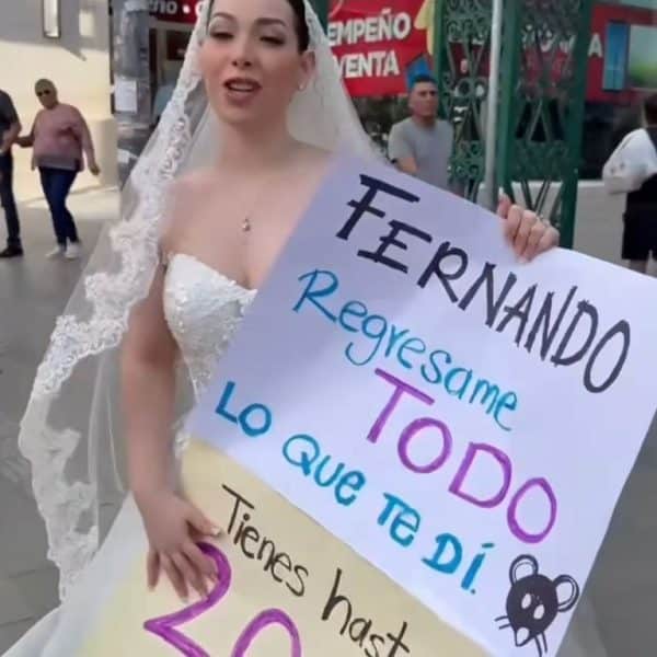 💔 ¡Novia sale a las calles vestida de&hellip;