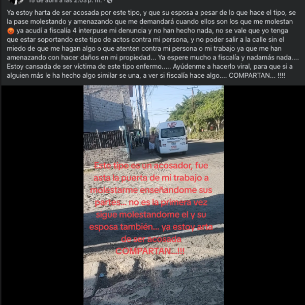 🟥 ¡ASCO Y RABIA! Acosador va hasta la&hellip;