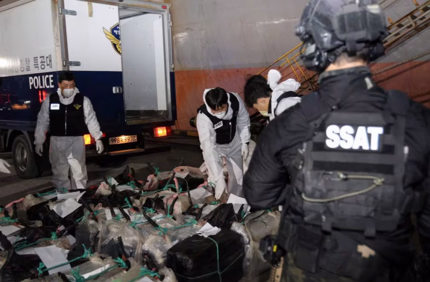 🔎🌍 Histórica incautación en Corea del Sur: decomisan…