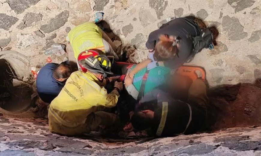 🚨💥 ¡TRAGEDIA EVITADA DE MILAGRO! Hombre cae a…
