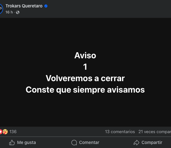 “Volveremos a cerrar”: grupo Trokars lanza advertencia tras…