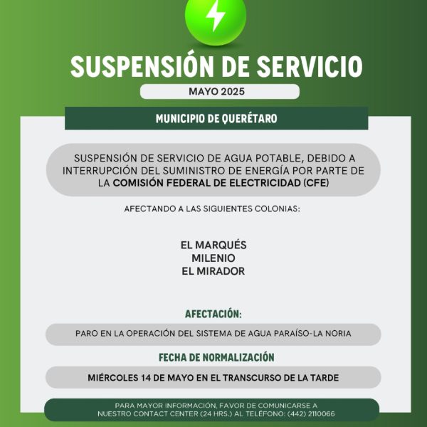 ¡Atención Querétaro! Suspenden servicio de agua en estas&hellip;