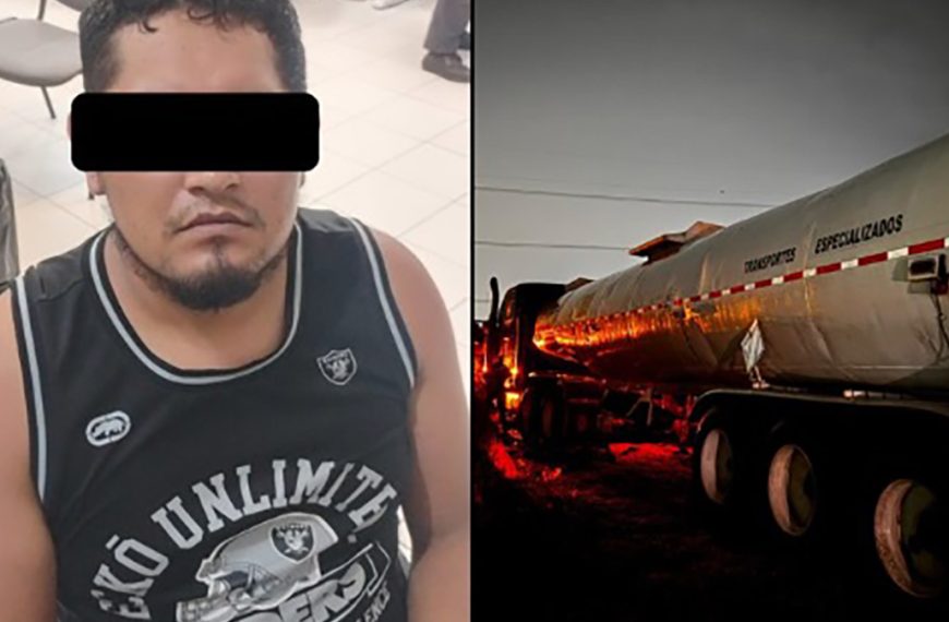 🛢️ Cae huachicolero con pipa en…