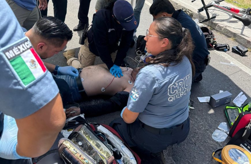 🔴🚴‍♂️ Ciclista sufre paro cardiaco tras…