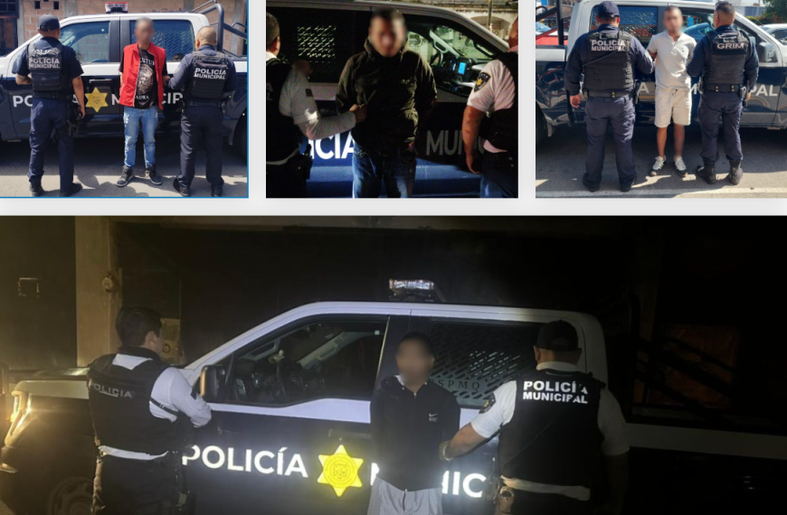 🚨👮‍♂️ Cuatro hombres detenidos en distintos…