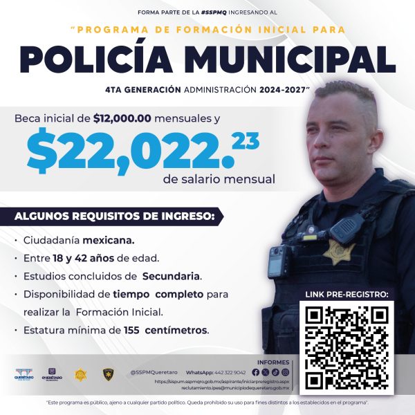 🚨 Querétaro busca nuevos guardianes del orden: la…