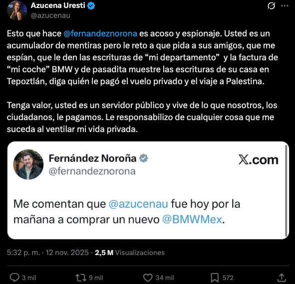 📰 Azucena Uresti acusa a Fernández…