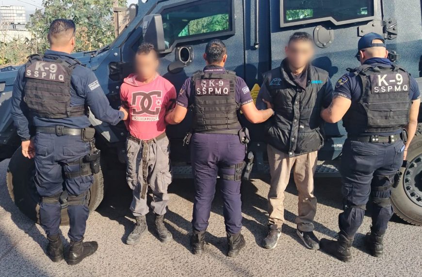 🚨🔫 Caen dos hombres armados en…