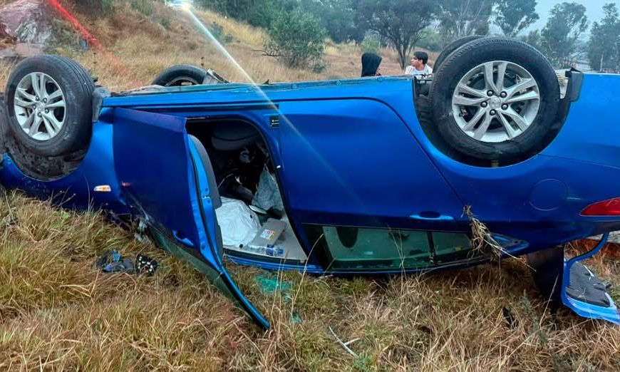 🚗💥 Pierde el control y vuelca&hellip;