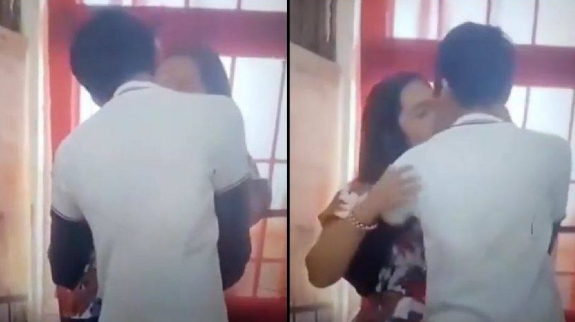 Graban a maestra besando a su&hellip;