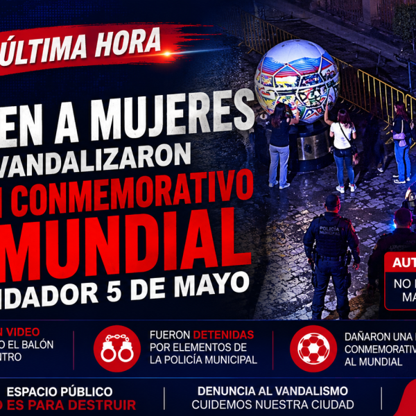 🚨 Detienen a mujeres por vandalizar balón conmemorativo&hellip;