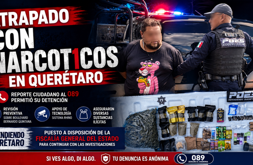 🚨 Cae hombre con presuntos narcóticos en Bernardo&hellip;