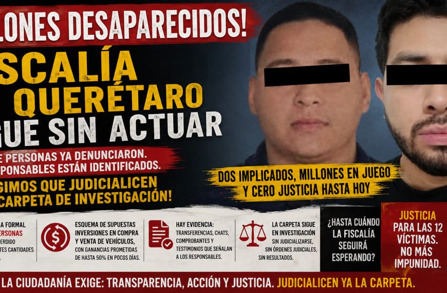 🚨 MILLONES DESAPARECIDOS Y UNA FISCALÍA&hellip;